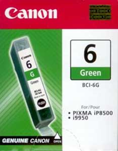 atrament Canon BCI-6G zelený