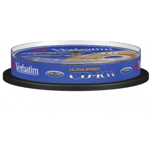 Verbatim CD-RW 12x 700 MB cake 10 ks