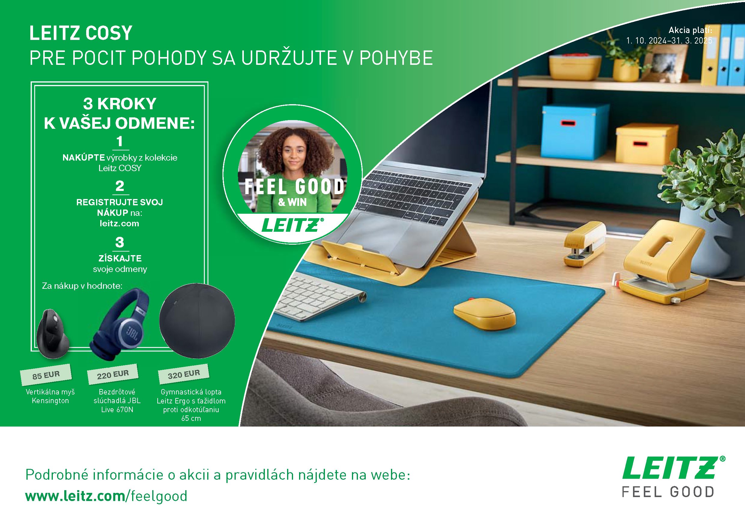Leitz promo sluchatka A5 SK cosy