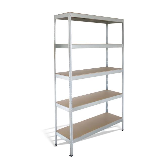 Policový regál s 5 doskovými policami, š.90 x h.40 x v.180 cm