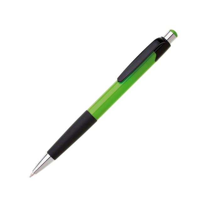 Guľôčkové pero plastové GARNA svetlo zelené