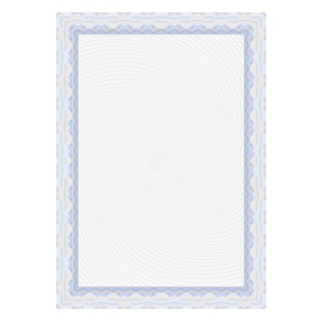 Certifikačný papier A4 modrý 115g, 25 ks