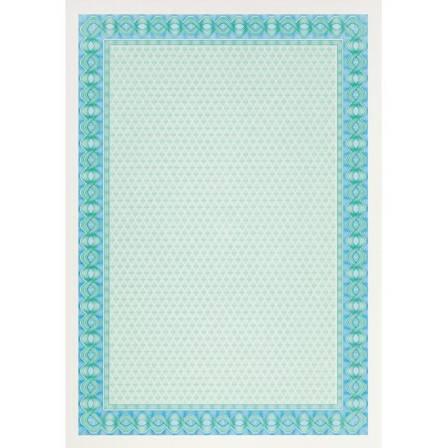 Certifikačný papier APLI, A4, tyrkysový, 115g, 25 hárkov