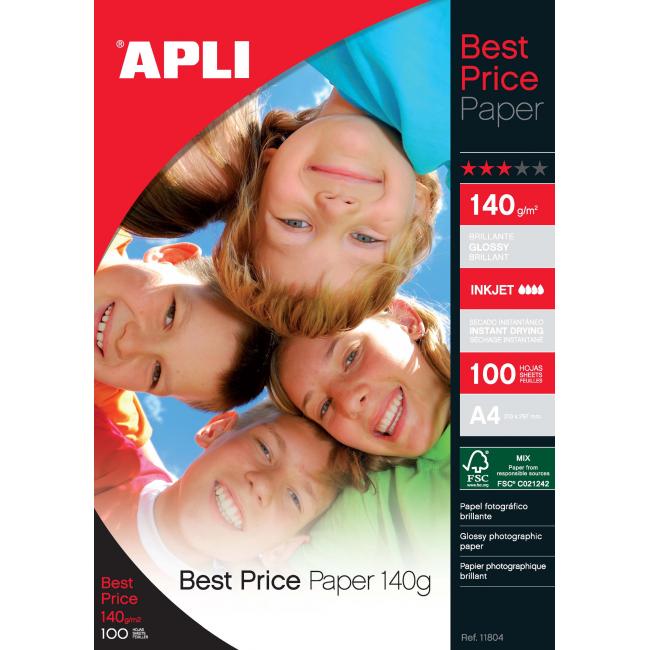 Fotopapier APLI lesklý Best Price 140g 100hár