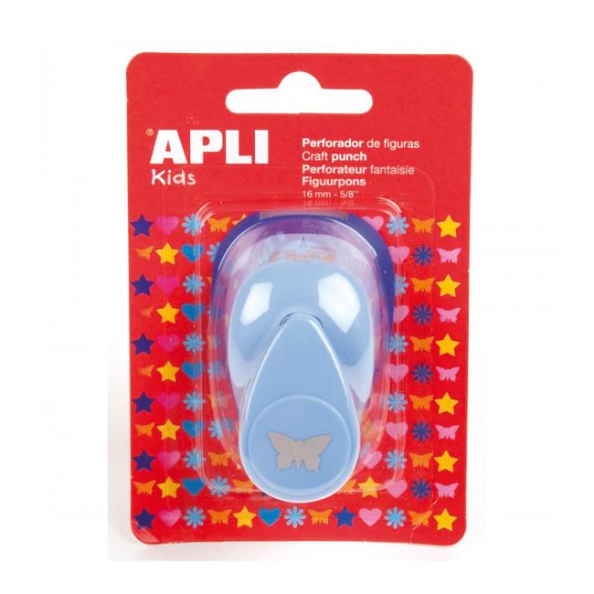 Dierovačka v tvare motýľa modrý ,16 mm