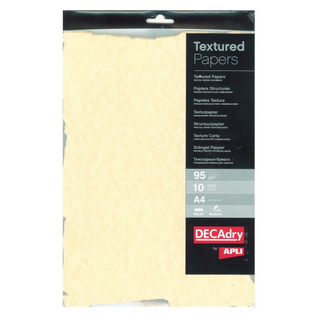 Štrukt.papier Pergamen Champagne otr.okraj 95g 10ks