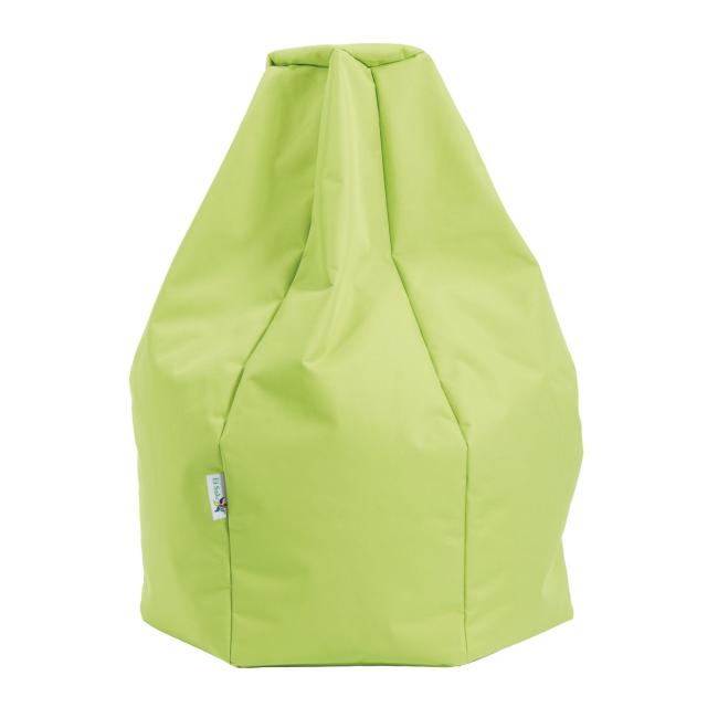 Sedací vak v tvare hrušky, 65x65x70cm, svetlozelená