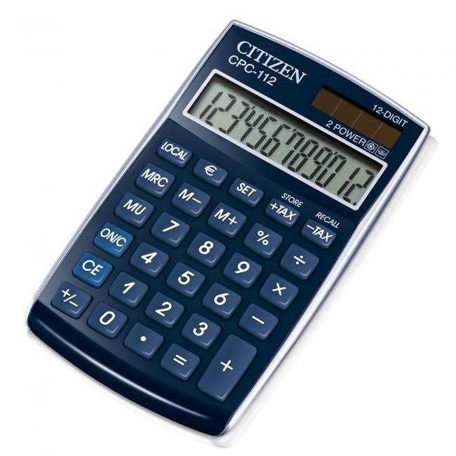 Kalkulačka Citizen CPC-112 modrá
