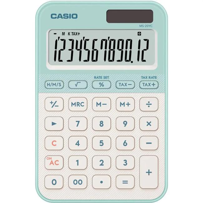 Kalkulačka stolná Casio MS 20 YC LG zelená