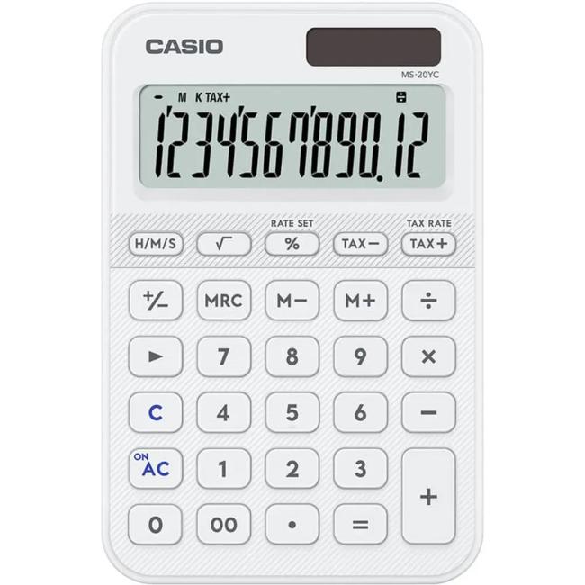 Kalkulačka stolná Casio MS 20 YC WE biela