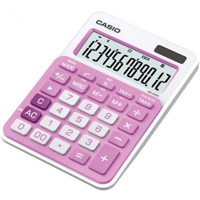 Kalkulačka CASIO MS-20NC svetlo ružová