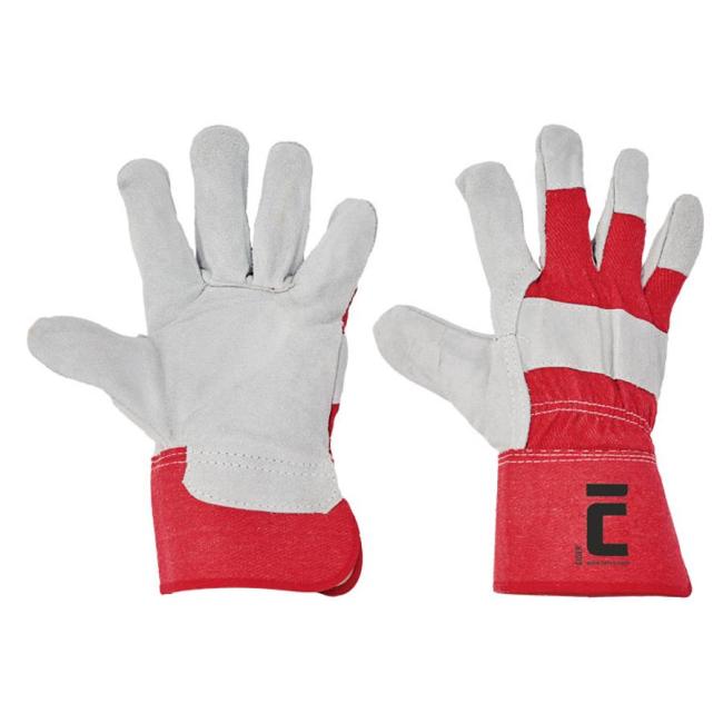 Rukavice pracovné, kombinované EIDER, červené, veľ. 11/XXL