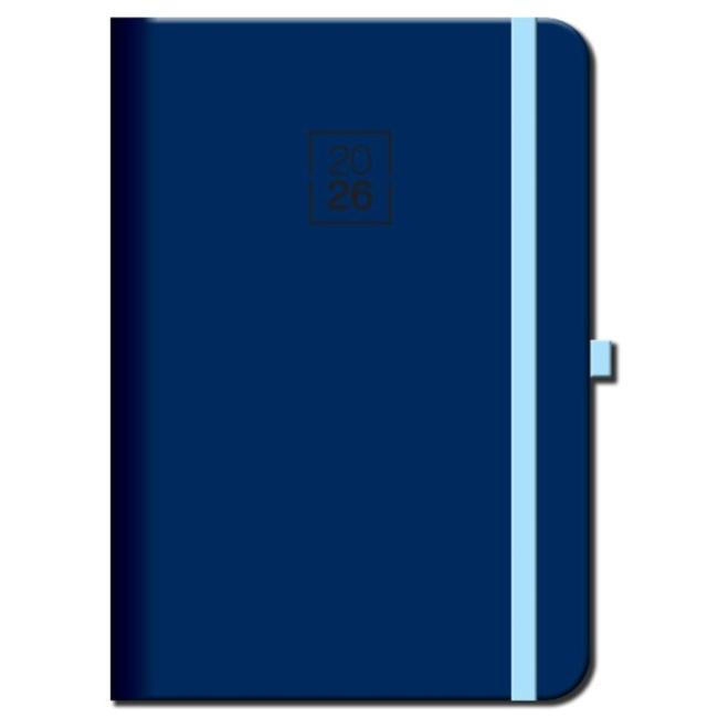 Diár týždenný A5 FLORENCIA navy s gumkou 2026