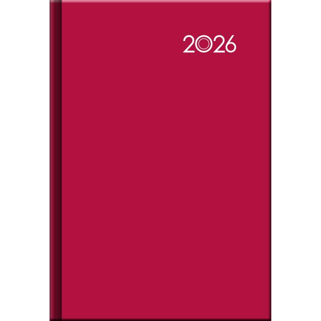 Diár FALCON denný A5 14,2 x 20,4 cm červený 2026