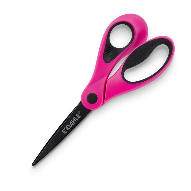 Nožnice DAHLE Soft grip 21cm ružové