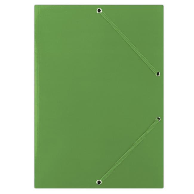 Kartónový obal lesklý s gumičkou zelený 400g