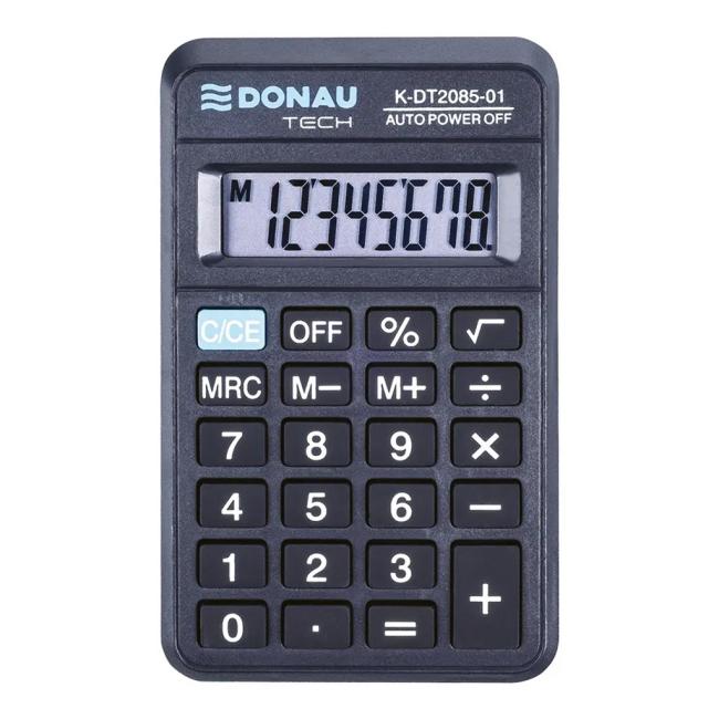 Kalkulačka Donau Tech K-DT2085 vrecková čierna