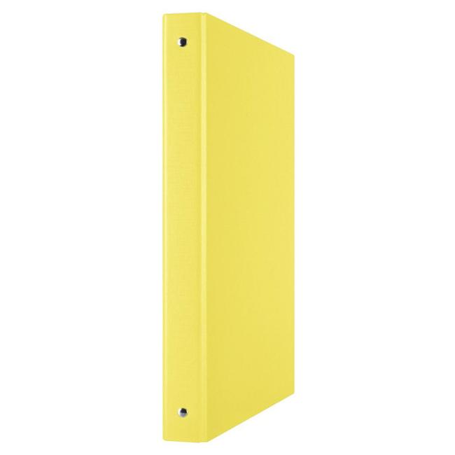 Zakladač 4-krúžkový DONAU poloplastový 3,5cm žltý