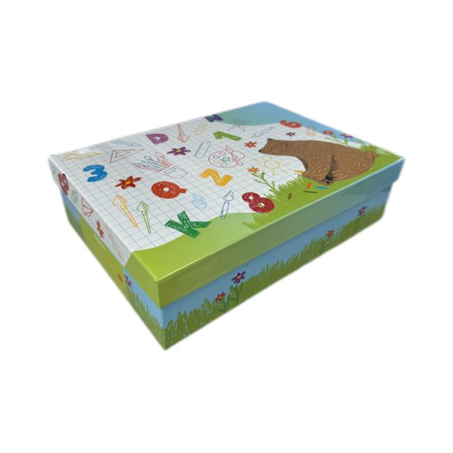 Krabica na školské potreby DONAU pre formáty A4, Medveď