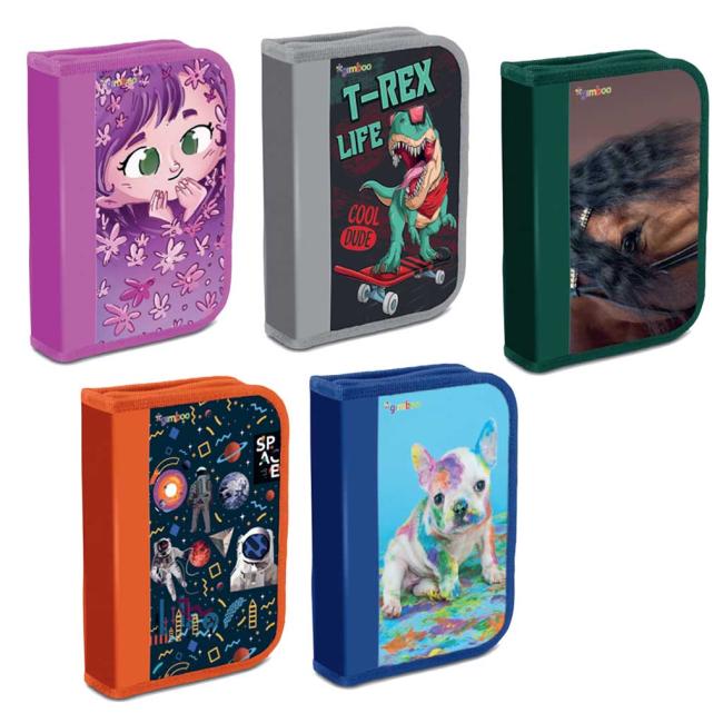 Peračník DONAU 1 zipsový plný 1-klopý, mix motívov, 10 ks