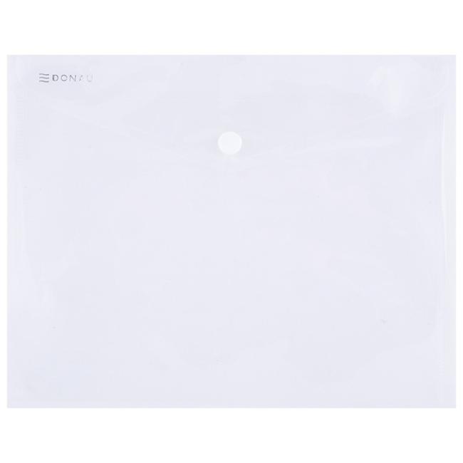 Plastový obal C5 s cvočkom DONAU priehľadný