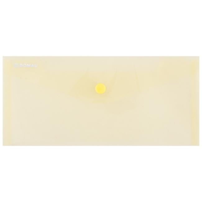 Plastový obal DL s cvočkom DONAU žltý