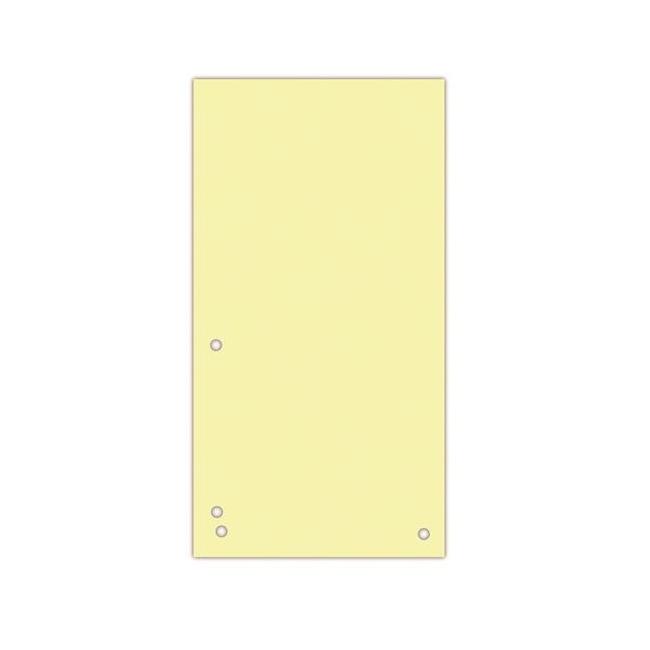 Kartónový rozraďovač úzky žltý 105x235 mm