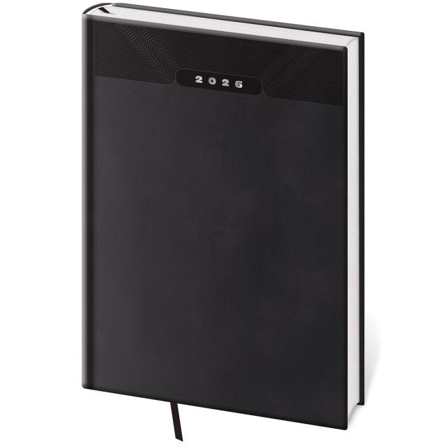 Diár Print classic týždenný B5 17x24cm čierny 2026