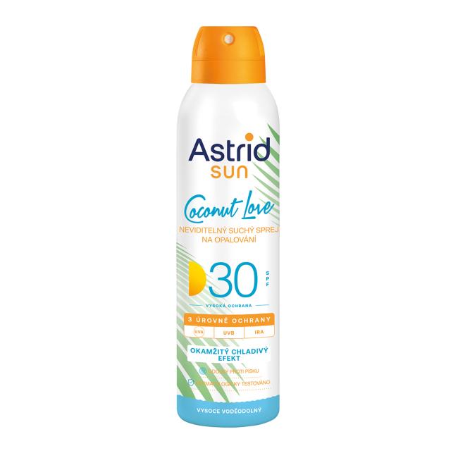 ASTRID SUN Neviditeľný sprej na opaľovanie OF 30 150 ml