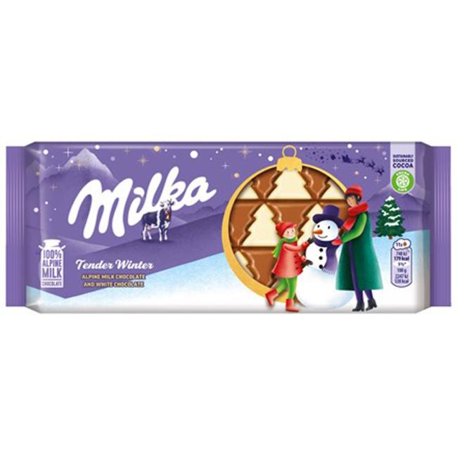 Milka Tender winter čokoláda 90 g