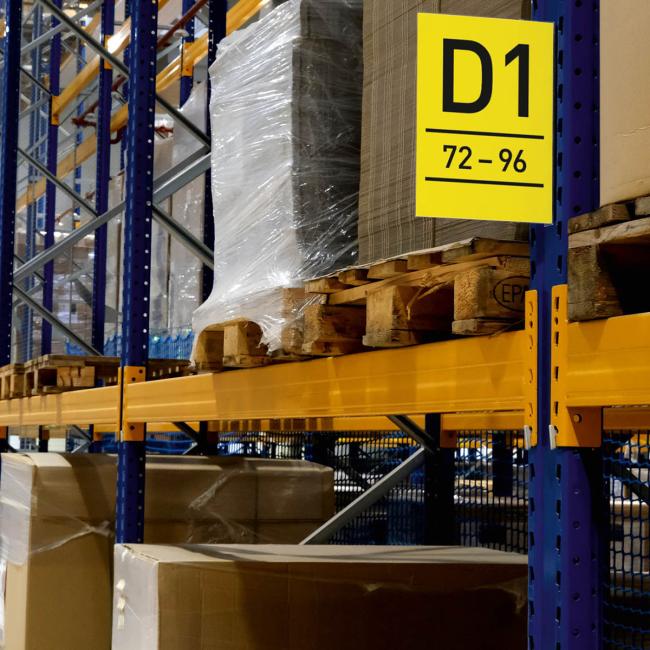 Magnetické značenie uličky A4, na výšku, transparentné