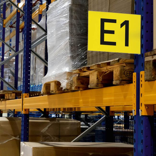 Magnetické značenie uličky A4, na šírku, transparentné