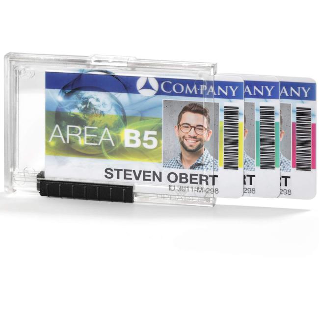 Puzdro na 3 karty DURABLE PUSHBOX TRIO 10ks