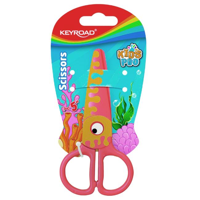Školské nožnice KEYROAD fish blister oranžové