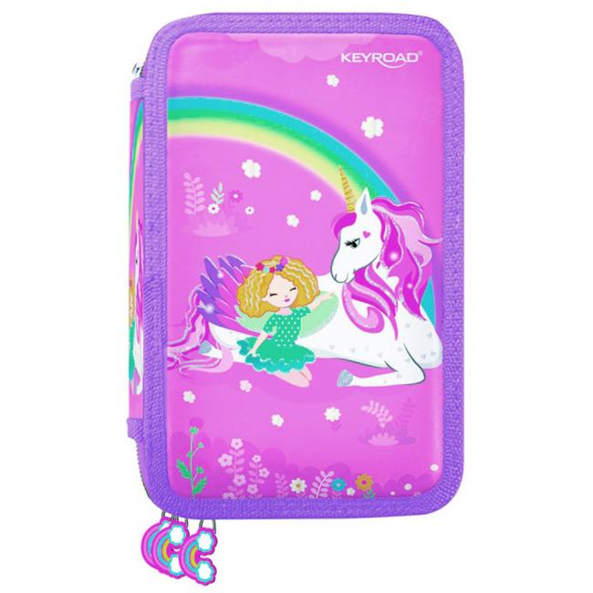 Peračník KEYROAD plný 2 zipsový plný mix farieb