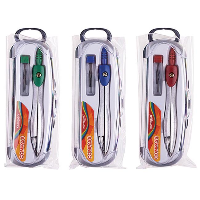 Kružidlo kovové s grafitmi KEYROAD, mix farieb