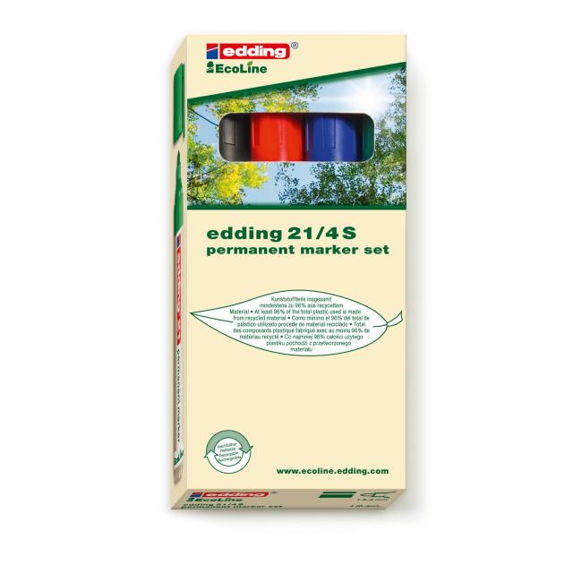 Sada permanentných popisovačov edding 21/4 S