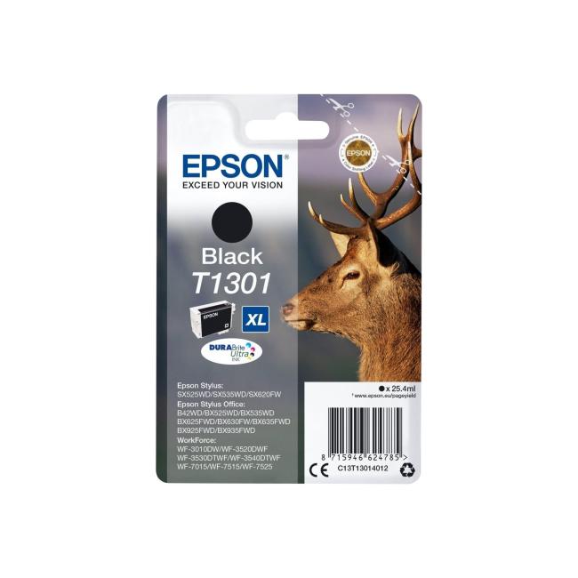Atramentová náplň Epson T1301 XL black pre SX525WD/SX620FW (945 str.)