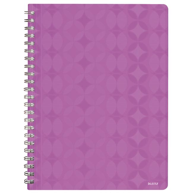 Blok poznámkový štvorčekový Leitz Retro Chic A4 fialový