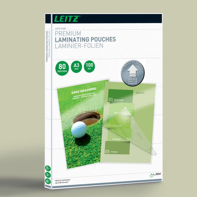 Laminovacie vrecká Leitz iLAM UDT A3, 80 mic, 100 ks
