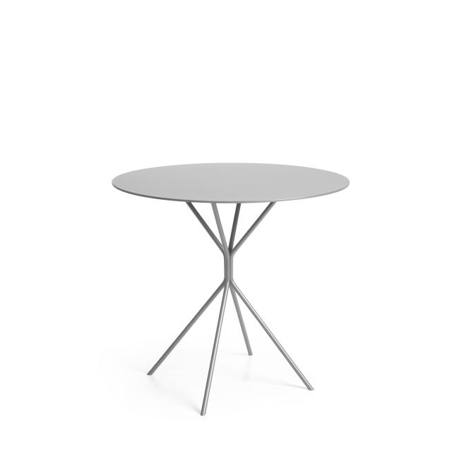 Jedálenský stolík Chic RH20, p 80cm, v 74cm, celokovový, Grey sivý