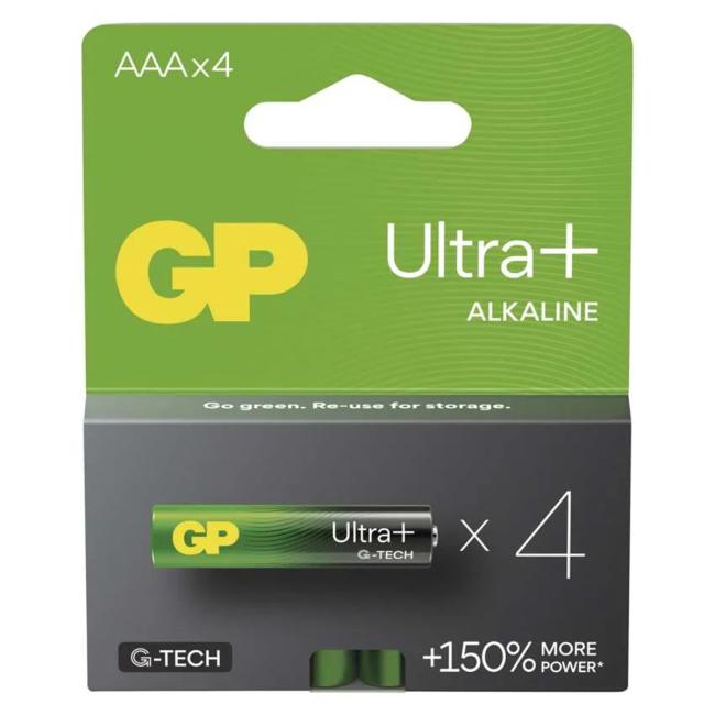 Batéria GP alkalická LR03 Ultra Plus 1,5V AAA 4ks
