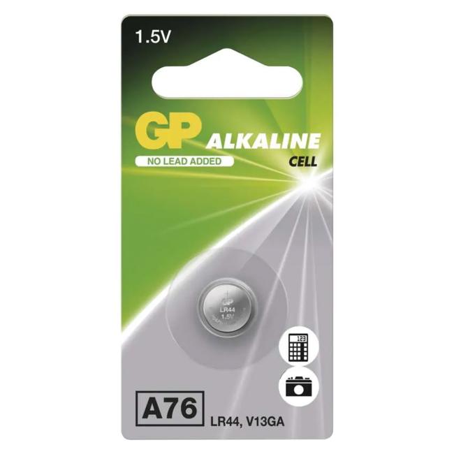 Batéria GP alkalická LR44 gombíková 1,5V A76F
