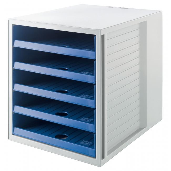 Zásuvkový box Cabinet KARMA eko-modrý