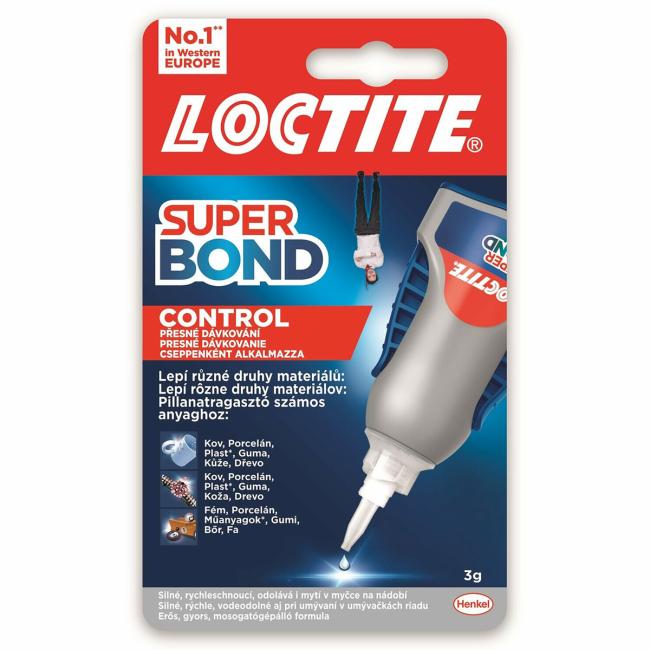 Sekundové lepidlo Loctite Super Attak Control 3 g
