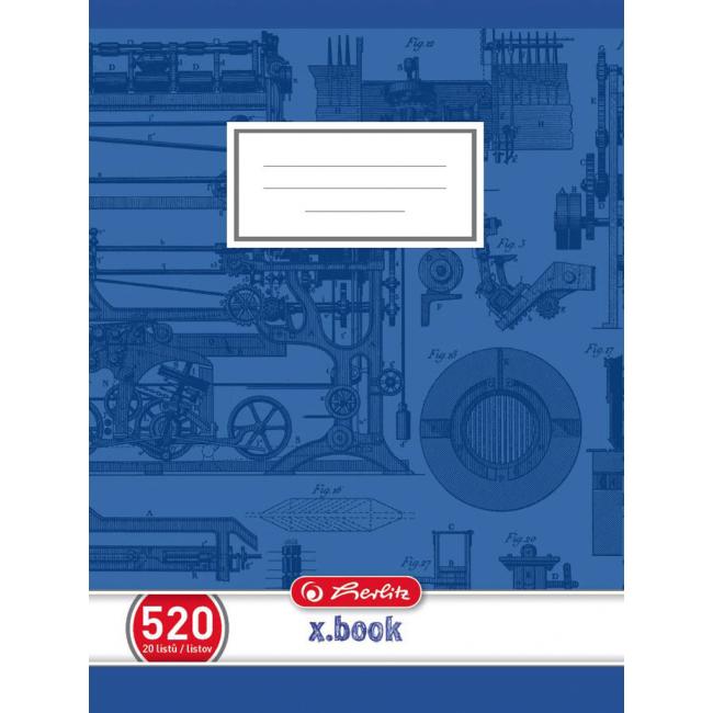 Zošit Herlitz 520, A5, čistý, 70g/m2