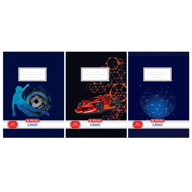 Zošit Herlitz 523 A5 linajkový 70g/m2, mix chlapčenských motívov