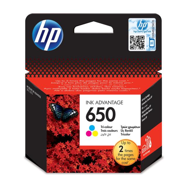Atramentová náplň HP CZ102AE HP 650 pre Deskjet Ink Advantage 1515/2515/2545/2645 color (200 str.)