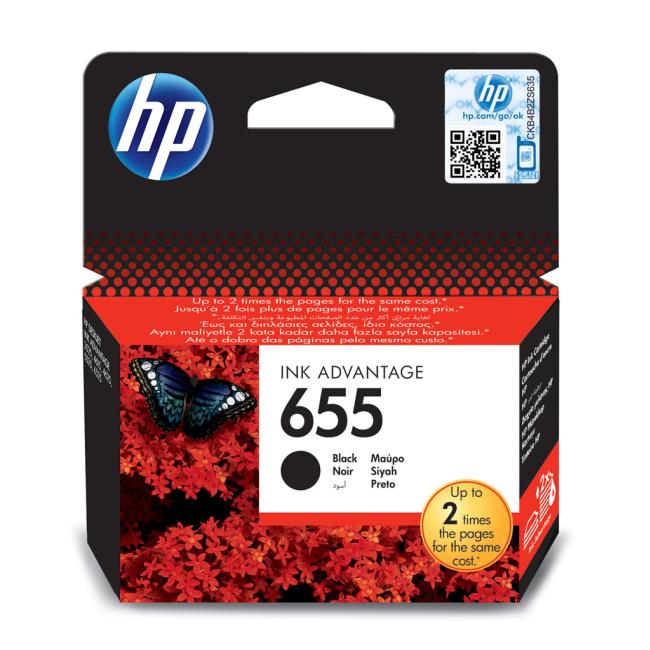 Atramentová náplň HP CZ109AE HP 655 black (550 str.)