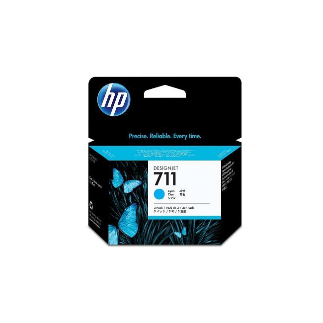 Atramentová náplň HP CZ134A HP 711 cyan (3x29 ml)